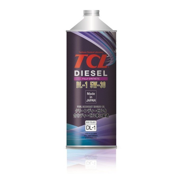 Масло для дизельных двигателей TCL Diesel, Fully Synth, DL-1, 5W30, 1 л