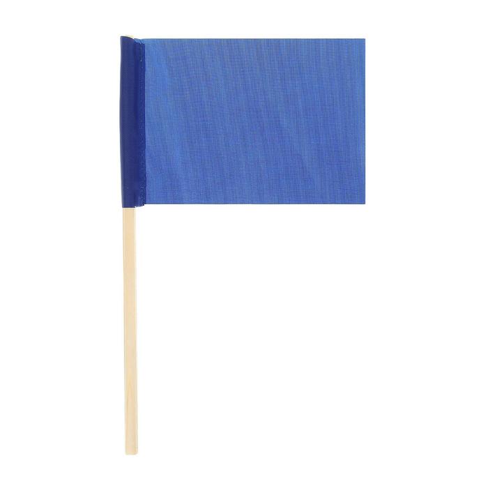 Флажок, длина 25 см, 10x15 см, цвет синий