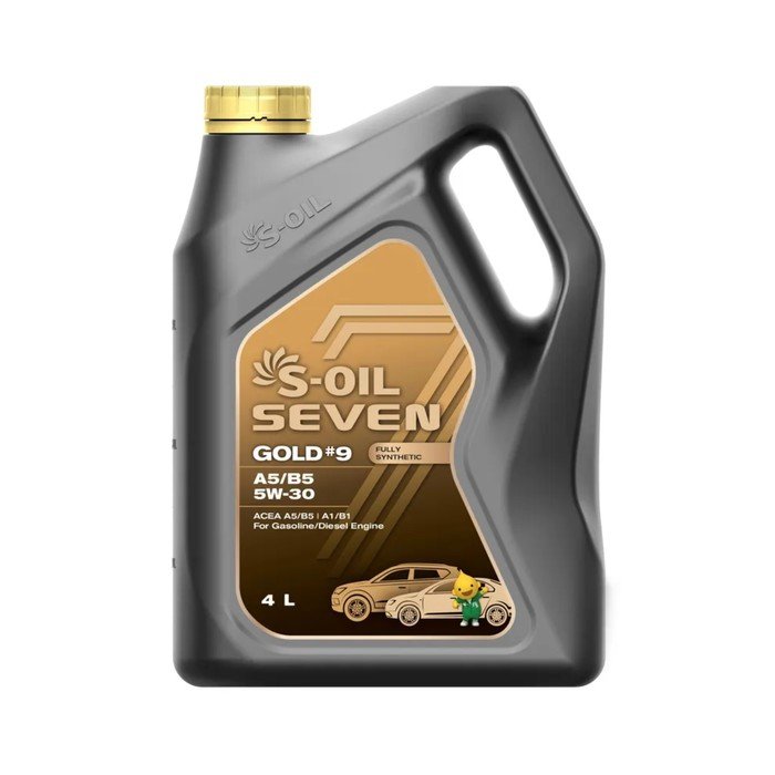 Автомобильное масло S-OIL 7 GOLD #9 А5/В5  5W-30 синтетика, 4 л