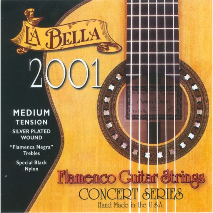 Струны для классической гитары La Bella 2001FM 2001 Flamenco Medium Tension