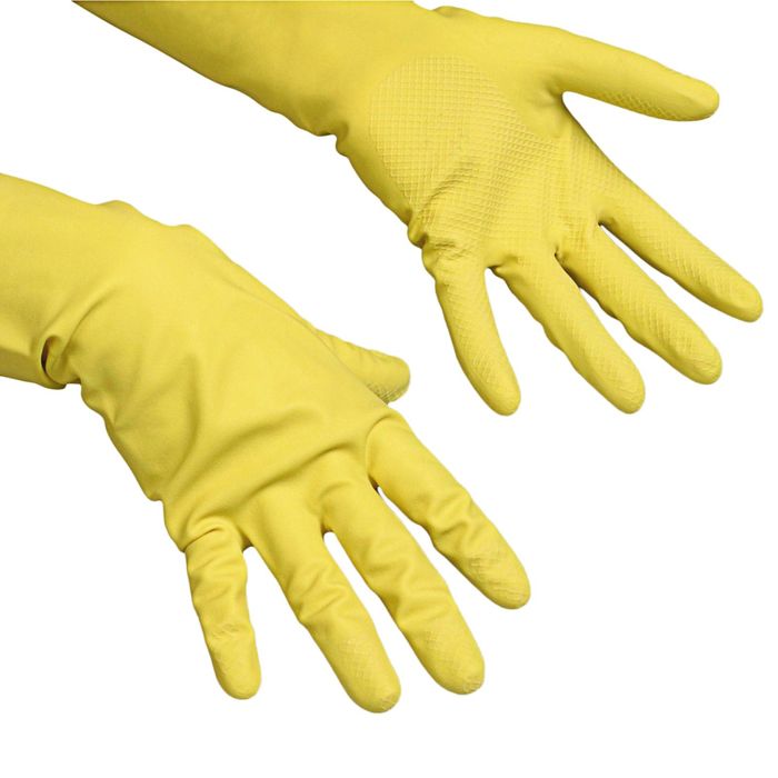 Перчатки Vileda Контракт для профессиональной уборки, размер XL, цвет жёлтый