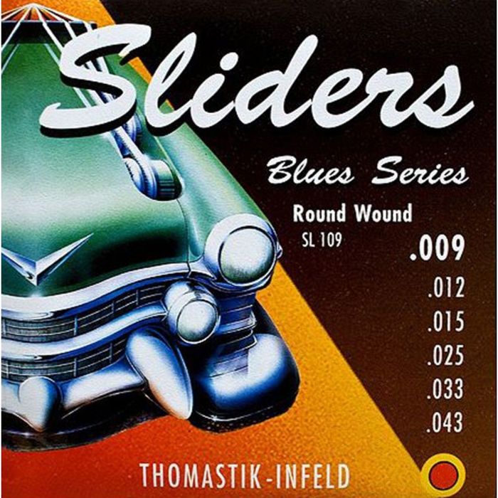 Струны для электрогитары Thomastik SL109 Blues Sliders, Light, 9-43