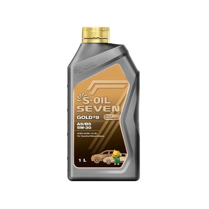 Автомобильное масло S-OIL 7 GOLD #9 А5/В5  5W-30 синтетика, 1 л
