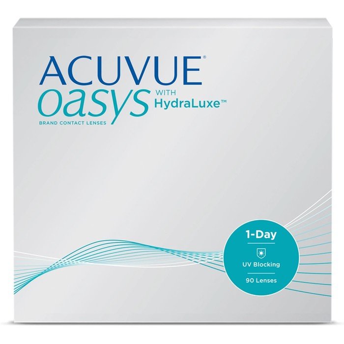 Контактные линзы 1-Day ACUVUE Oasys with Hydraluxe, +5.00/ 9.0, в наборе 90шт.