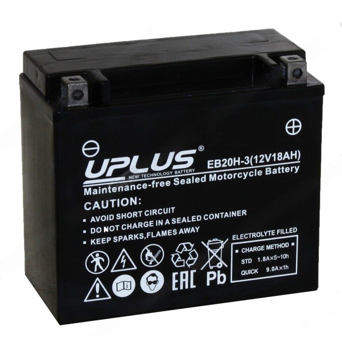 Аккумуляторная батарея UPLUS High Performance 18 Ач, обратная полярность