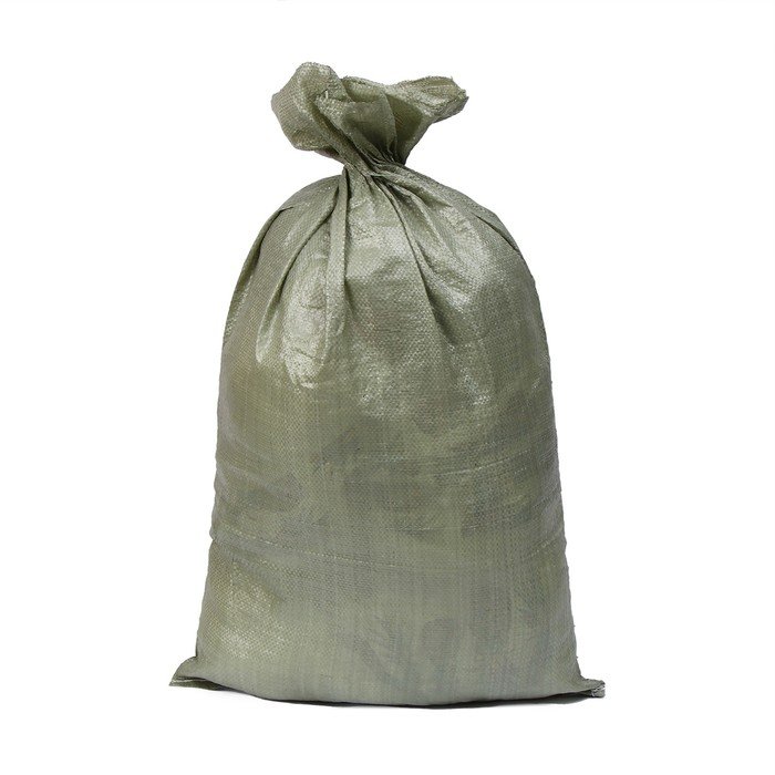 Мешок полипропиленовый, 55 × 95 см, на 50 кг, зелёный