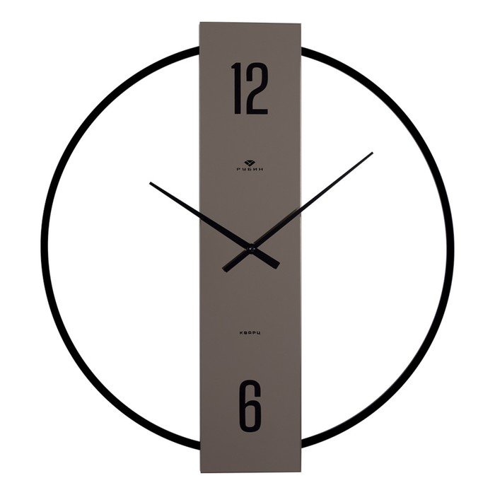Часы настенные, интерьерные из металла "Отражение 1", d-50 см, бесшумные, вертикальные