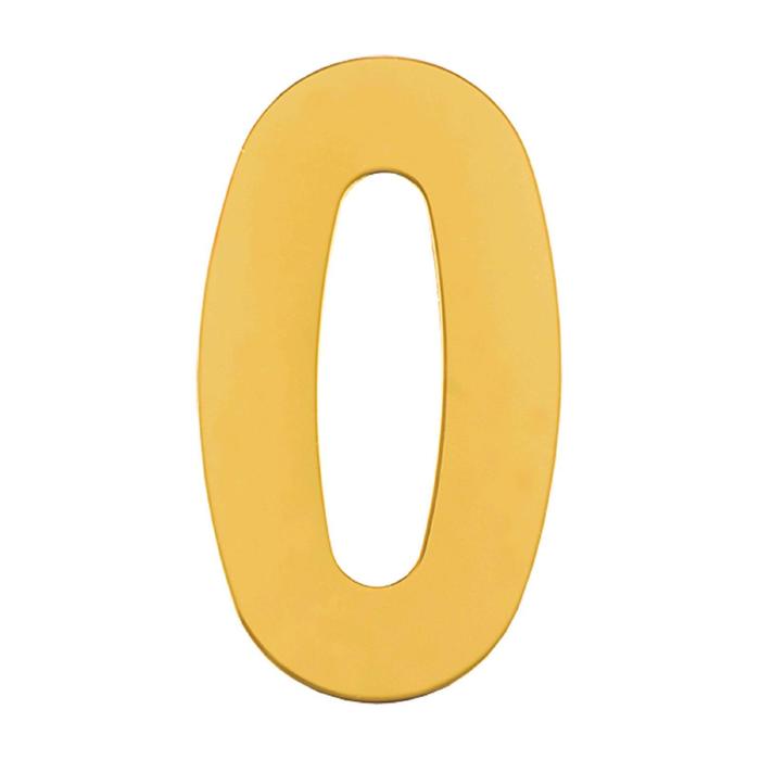 Номер дверной "0" MARLOK, металл, цвет золото