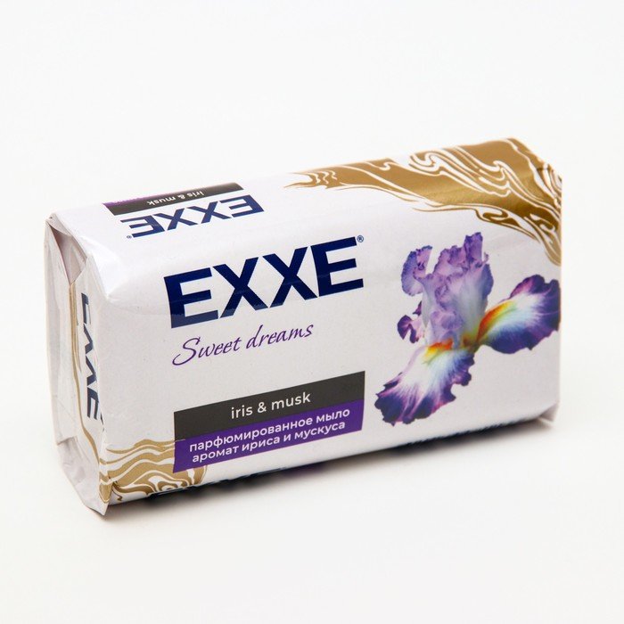 Туалетное мыло парфюмированное EXXE аромат ириса и мускуса, 140 г