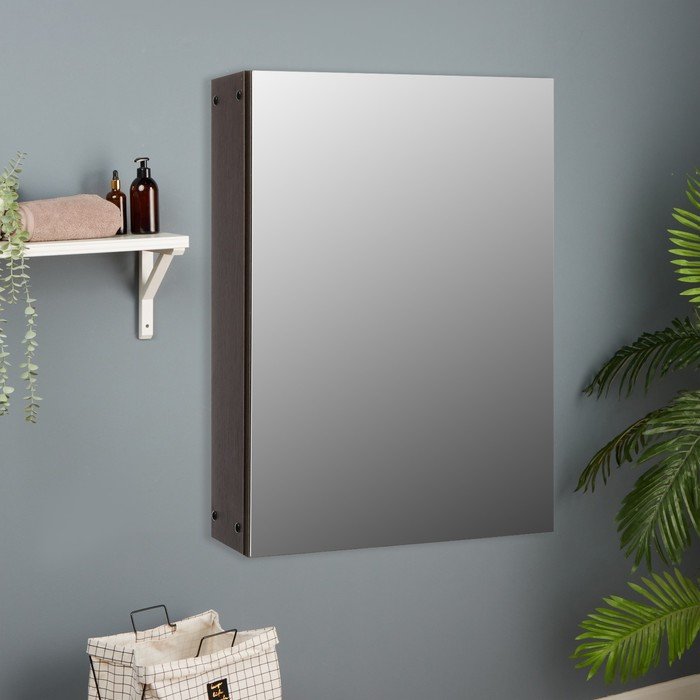Зеркало-шкаф для ванной комнаты "Венге", 15,7 х 40 х 58 см