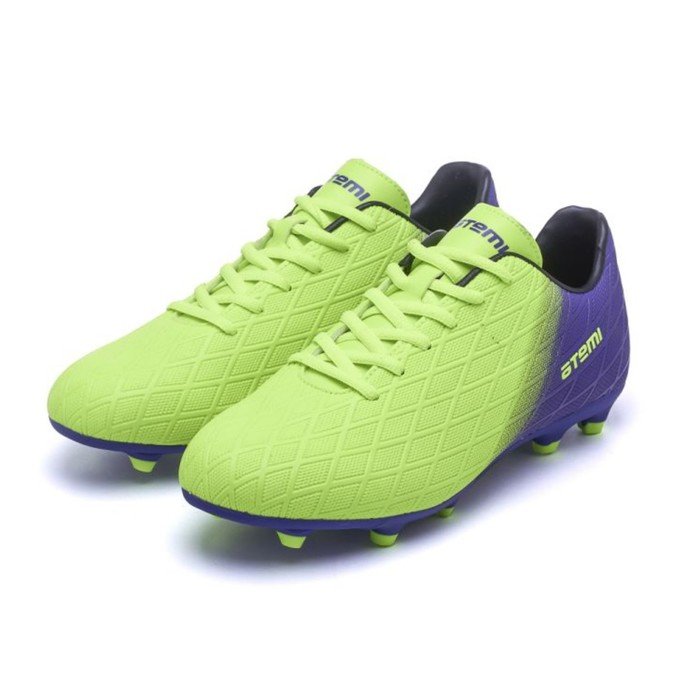 Бутсы футбольные Atemi SBA-005 MSR, ярко-салатовый/фиолетовый, размер 44