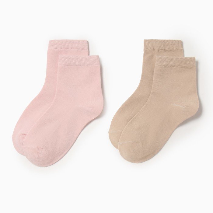 Набор женских носков KAFTAN Base, 2 пары, размер  36-39 (23-25 см) бежевый/персик