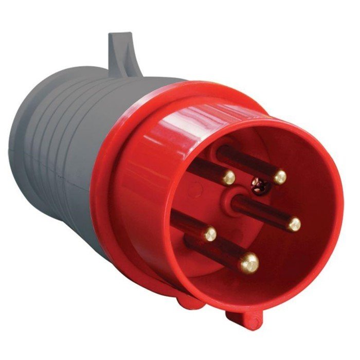 Вилка электрическая кабельная IEK, 16 А, 3P+PE+N, 380 В, IP44, ССИ-015, PSR02-016-5