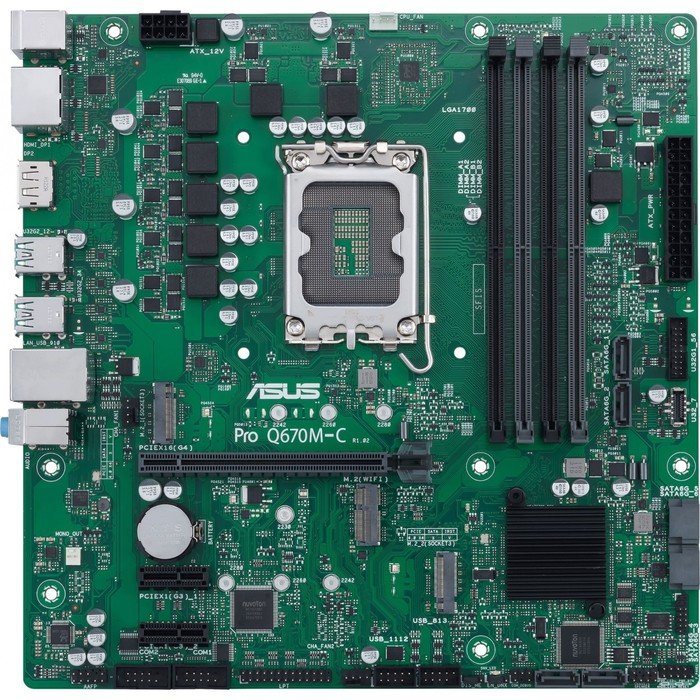 Материнская плата Asus PRO Q670M-C-CSM Soc-1700 Intel Q670 4xDDR5 mATX AC`97 8ch(7.1) GbLAN   100447