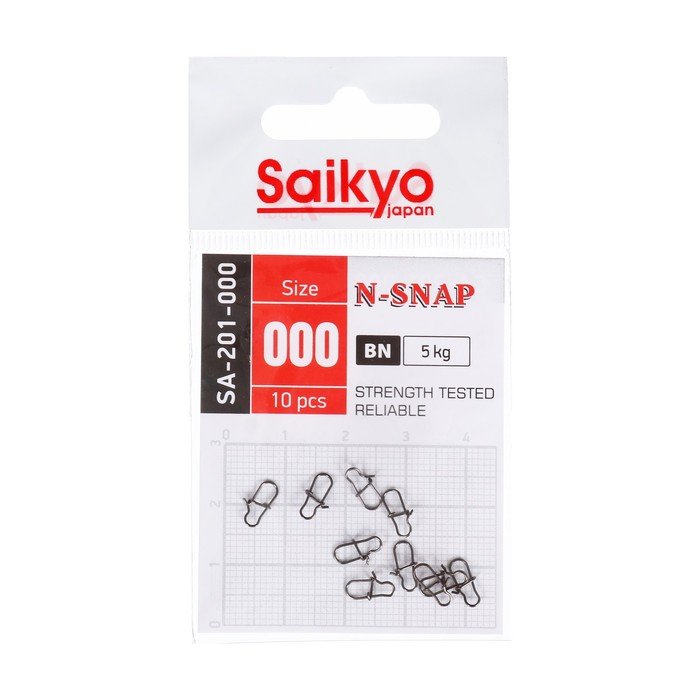 Застежка Saikyo SA-201-000, 10 шт