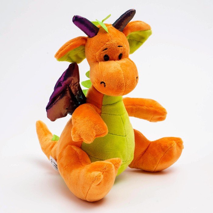 Мягкая игрушка «Дракон», 23 см, цвет оранжевый