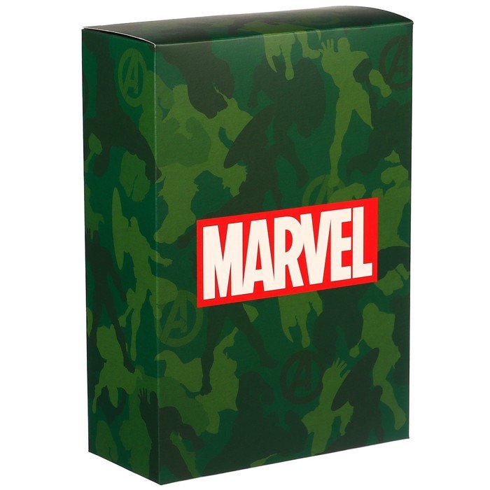 Коробка складная,16 х 23 х 7,5 см, 23 февраля "MARVEL", Мстители