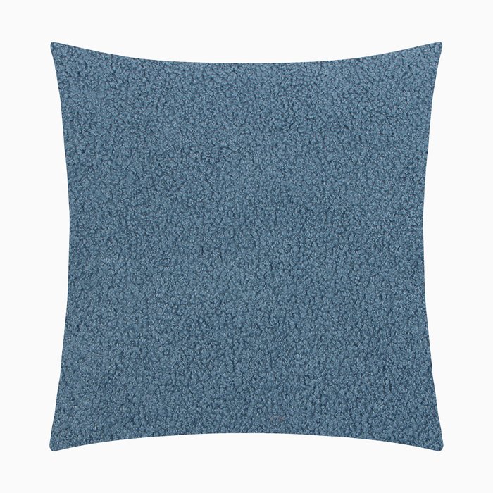 Чехол на подушку Этель Boucle 43х43см, цв. синий, 100% п/э