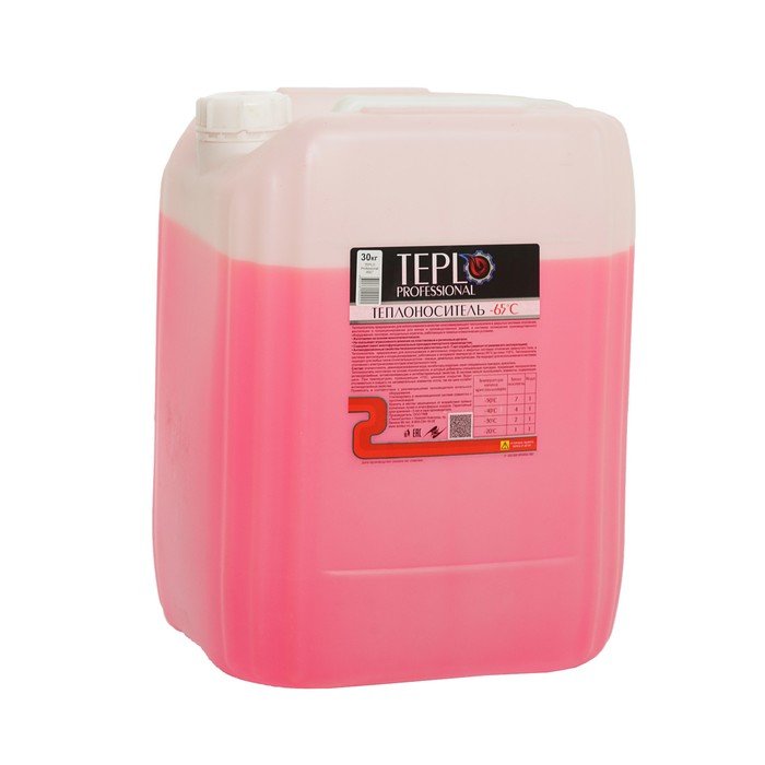Теплоноситель TEPLO Professional - 65, основа этиленгликоль, концентрат, 30 кг