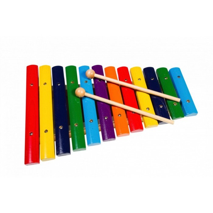 Ксилофон FLIGHT FX-12С  (12 нот), разноцветный, 2 палочки