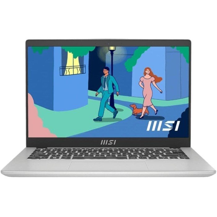 Ноутбук MSI Modern 14, 14", i5 1235U, 8 Гб, SSD 512 Гб, Intel Iris, Win11, серебристый