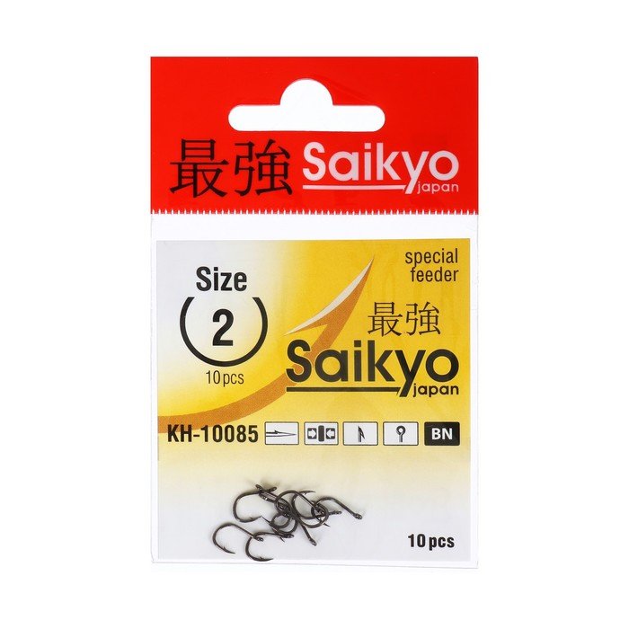 Крючки Saikyo KH-10085 Special Feeder BN № 2, 10 шт