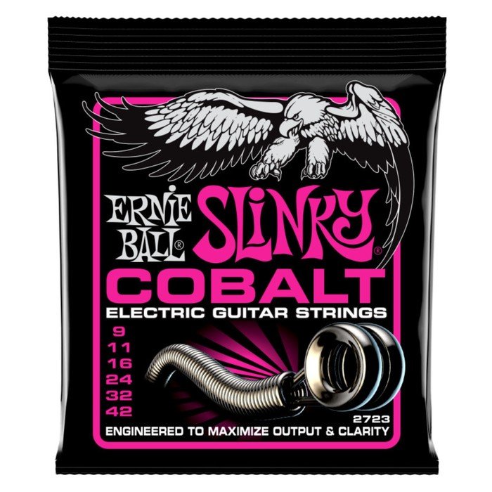Струны для электрогитары ERNIE BALL 2723 Cobalt Super Slinky (9-11-16-24-32-42)