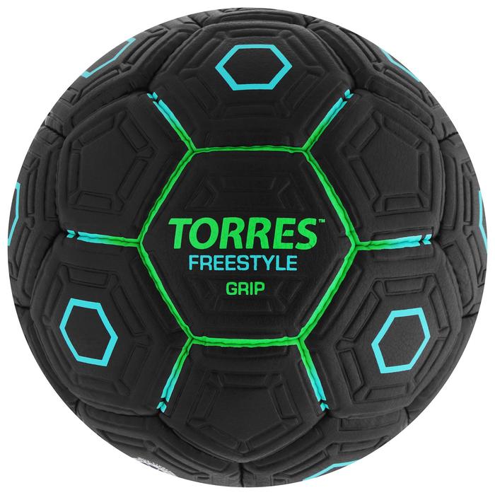 Мяч футбольный TORRES Freestyle Grip, PU, ручная сшивка, 32 панели, р. 5