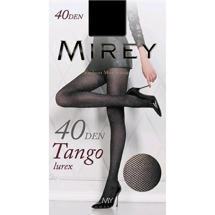 Колготки женские Mirey Tango Lurex, 40 den, размер 2, цвет nero