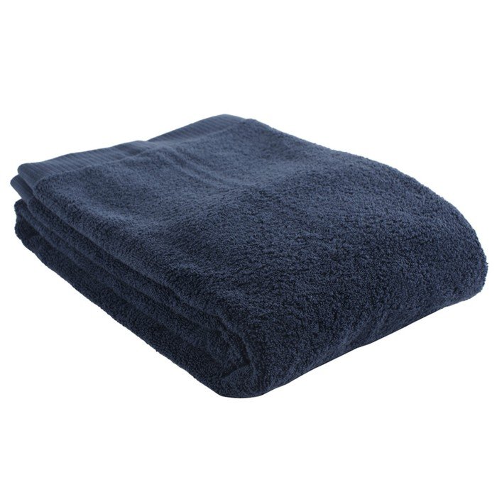 Полотенце банное темно-синего цвета Essential, размер 70х140 см