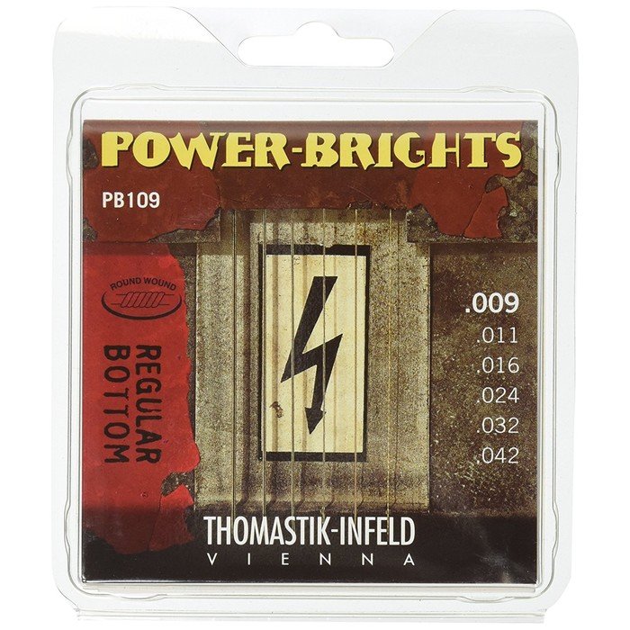 Струны для электрогитары Thomastik PB109 Power-Brights Regular Bottom   9-42
