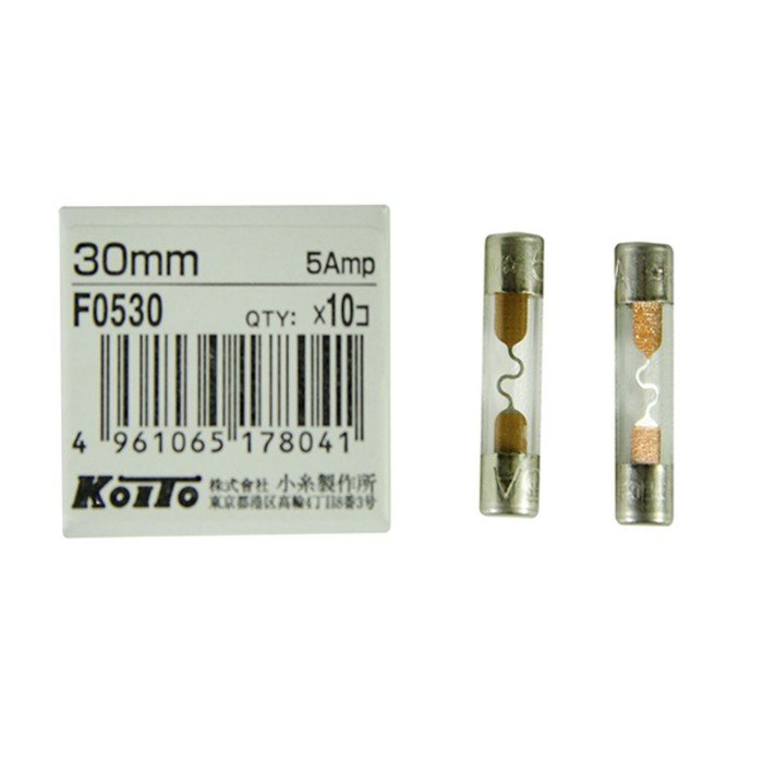 Предохранители Koito 5A - стеклянный 30 мм