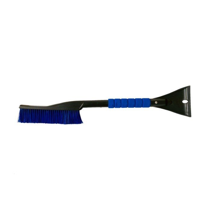 Щетка для снега со скребком "ГЛАВДОР", GL-906, 60 см, голубая, поролоновая ручка
