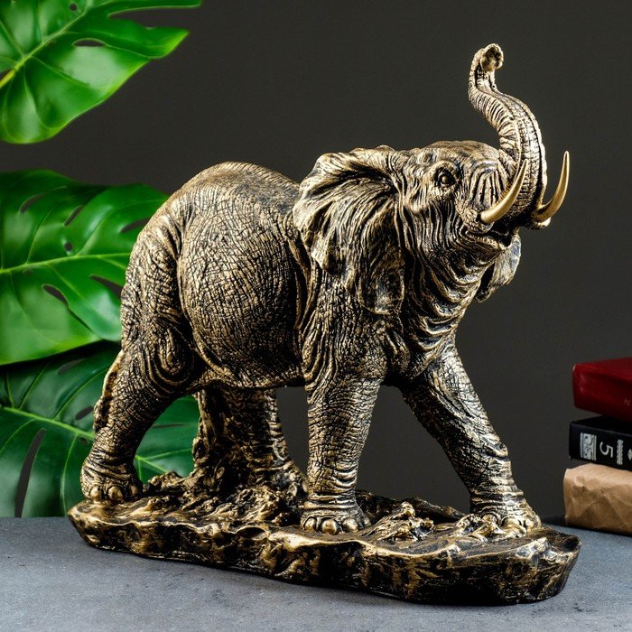 Фигура "Слон" бронза, 43х18х35см