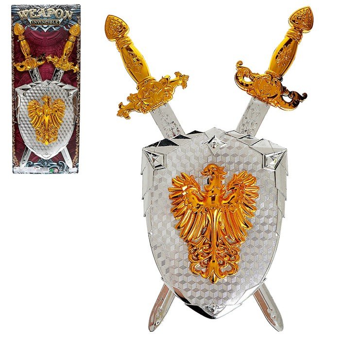 Набор рыцаря «Орден Орла», два меча и щит