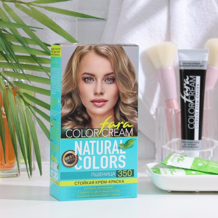 Краска для волос Fara Natural Colors 350 пшеница, 160 мл
