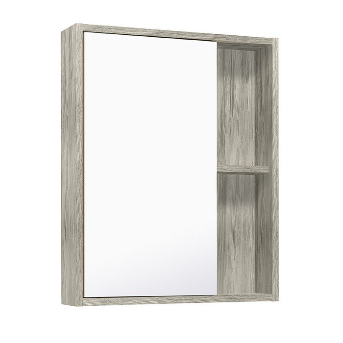 Зеркало-шкаф для ванной комнаты "Эко 52" скандинавский дуб, 13,5 х 53,5 х 66,5 см