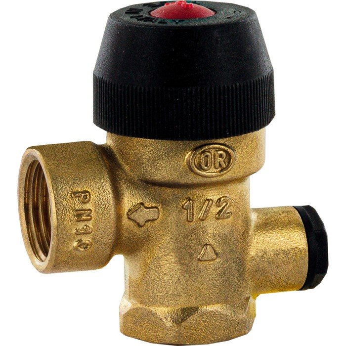 Клапан предохранительный STOUT SVS-0020-003015, для отопления, 1/2"х1/2"х1/4", 3 бар