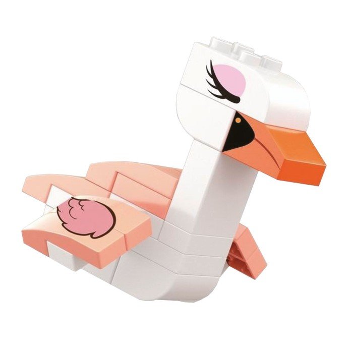 Конструктор детский Funky Toys «Лебедь», с крупными блоками, 23 детали