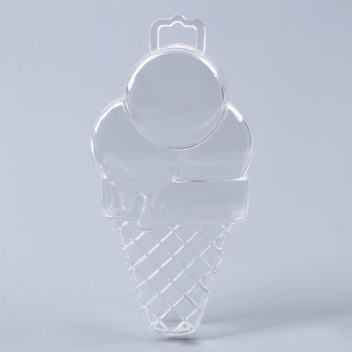Основа для творчества и декорирования «Рожок мороженое», набор 3 шт., размер 1 шт. — 14 × 7 × 3,5 см