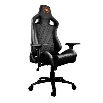 Кресло компьютерное игровое cougar armor black orange