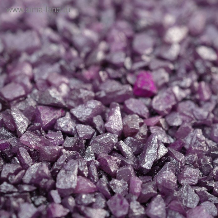 Грунт декоративный "Пурпурный металлик"  песок кварцевый 250 г фр.1-3 мм