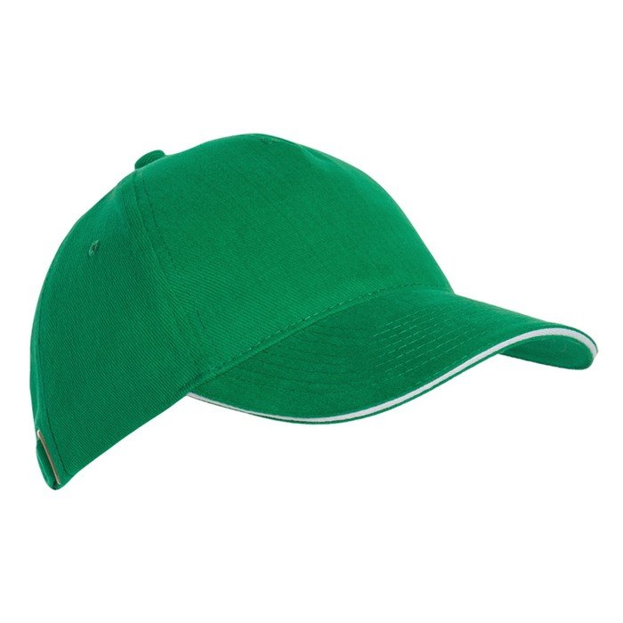 Бейсболка унисекс, размер 56-58, цвет зелёный