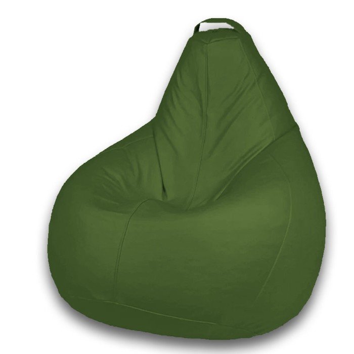 Кресло-мешок «Груша» Позитив Favorit, размер XXL, диаметр 105 см, высота 130 см, искусственная кожа, цвет зелёный