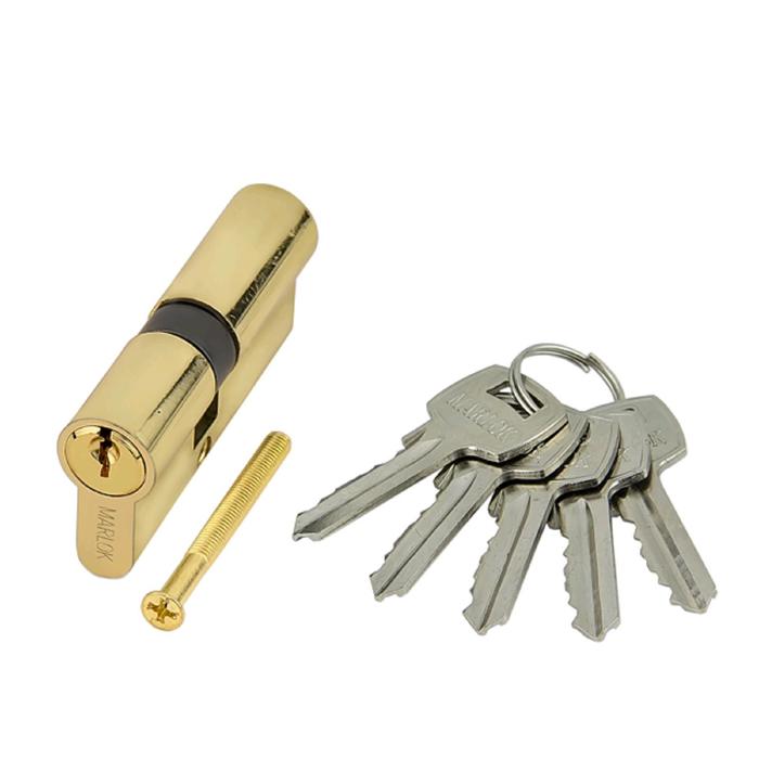 Цилиндр стальной MARLOK ЦМ 70(35/35)-5К англ. ключ/ключ, цвет золото