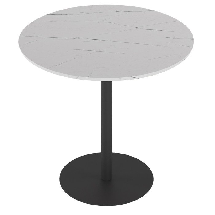 Стол обеденный «Дейл», 750×750×743 мм, цвет белый мрамор