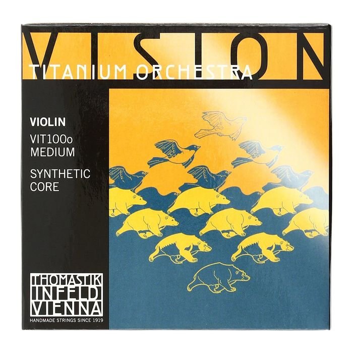 Комплект струн для скрипки Thomastik VIT100o Vision Titanium Orchestra  среднее натяжение