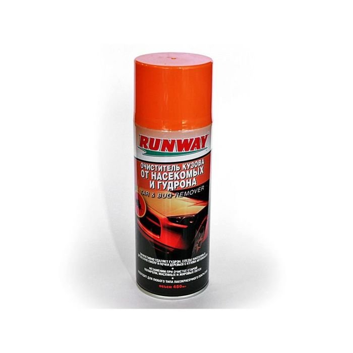 Очиститель кузова RunWay, от насекомых и гудрона, аэрозоль, 450 мл RW6089