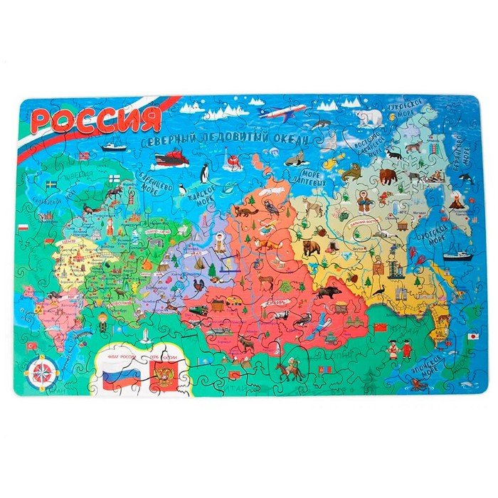 Пазл деревянный «Карта России»