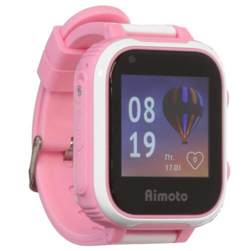 Детские часы Кнопка Жизни Aimoto Indigo TG 4G розовые